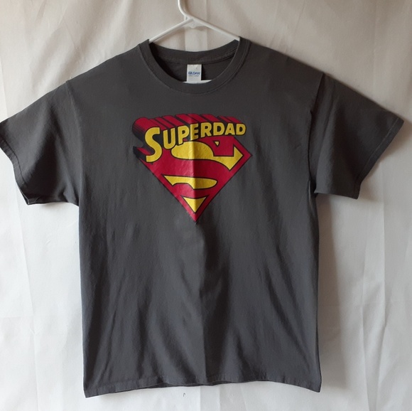Superdad men's grey short sleeve t-shirt size L - Picture 5 of 8